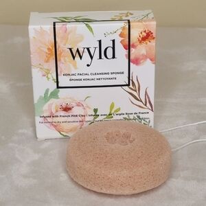 Wyld French Pink Clay Konjac Sponge (Dry, Sensitive Skin)